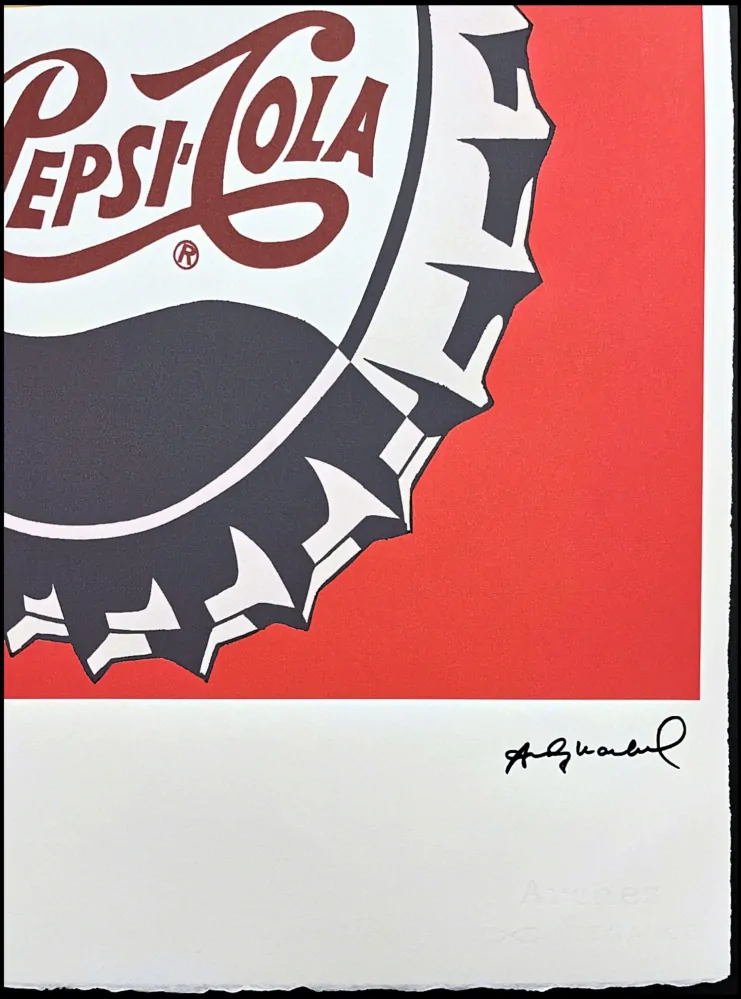 Andy Warhol - Pepsi-Cola červená x/100 - edice Leo Castelli s certifikátem