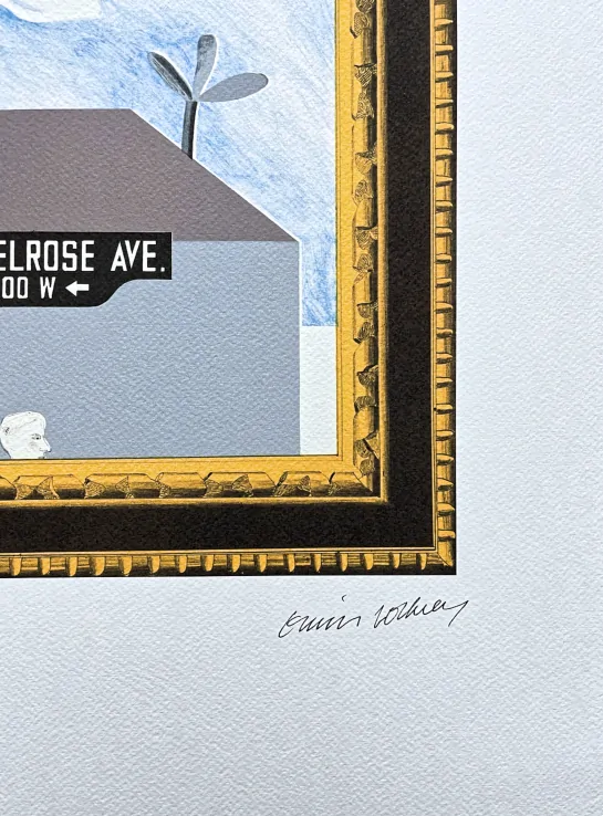 David Hockney - Melrose Avenue 164/200 - limitovaná edice, s certifikátem, 35x50 cm