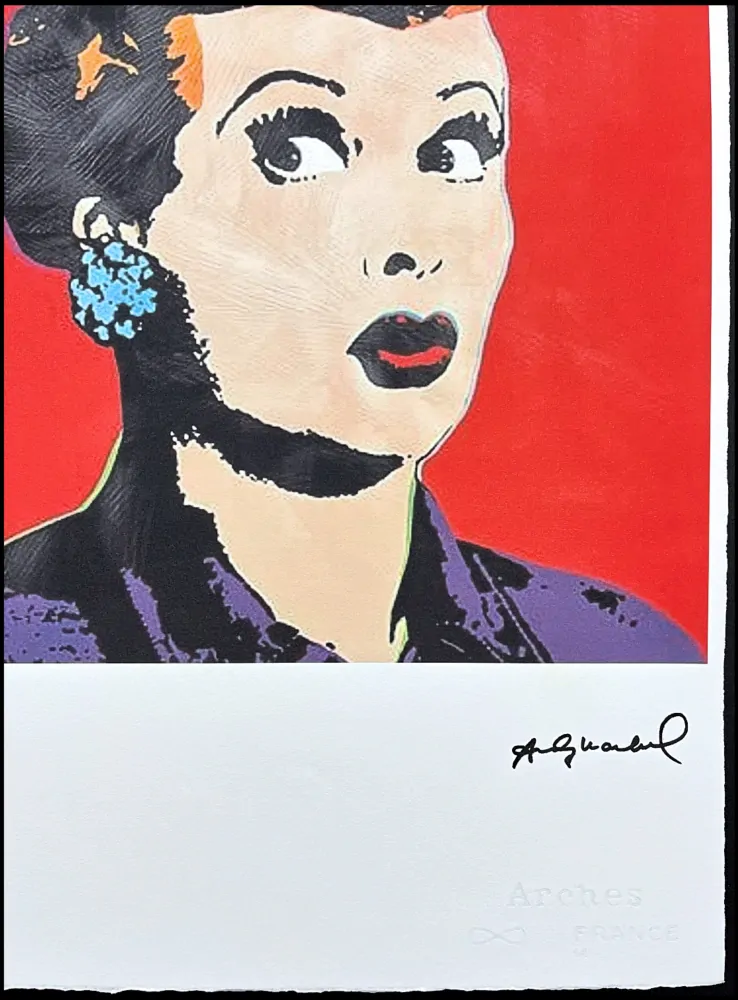 Andy Warhol - Lucille Ball x/100 - edice Leo Castelli s certifikátem