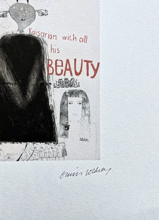 David Hockney - Kaisarion with all his Beauty 154/200 - limitovaná edice, s certifikátem, 35x50 cm