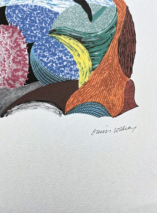 David Hockney - Blue Hang Cliff 174/200 - limitovaná edice, s certifikátem, 35x50 cm