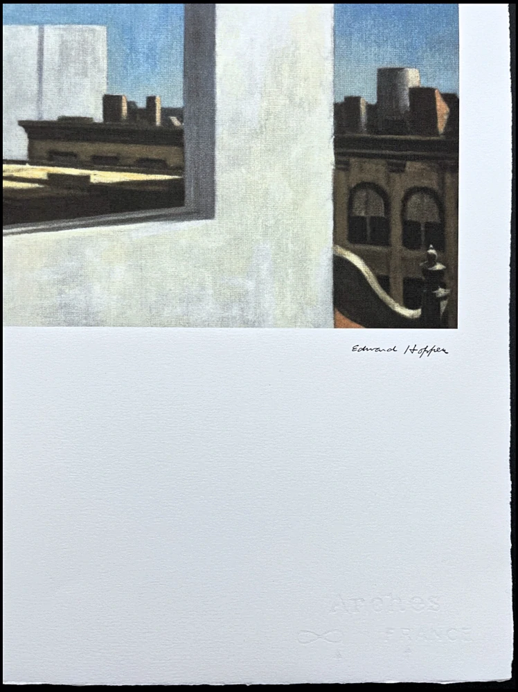 Edward Hopper - Office in a Small City x/150 - limitovaná edice, s certifikátem, 38x57 cm