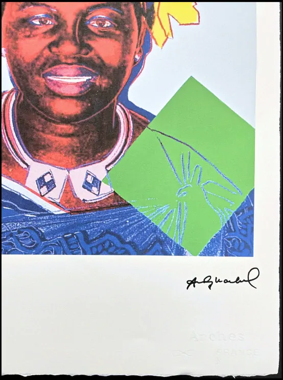 Andy Warhol - Queen Ntombi Twala Of Swaziland 86/100 - edice Leo Castelli s certifikátem