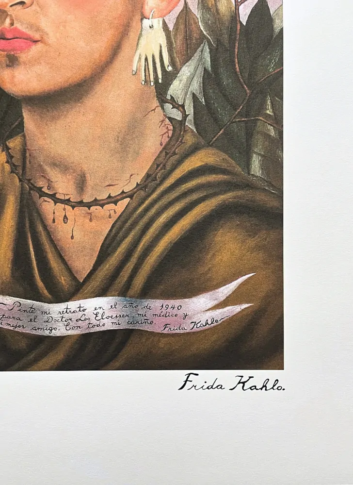 Frida Kahlo - Self Portrait Dedicated to Dr Eloesser 26/250 - limitovaná edice s certifikací, 50x70cm