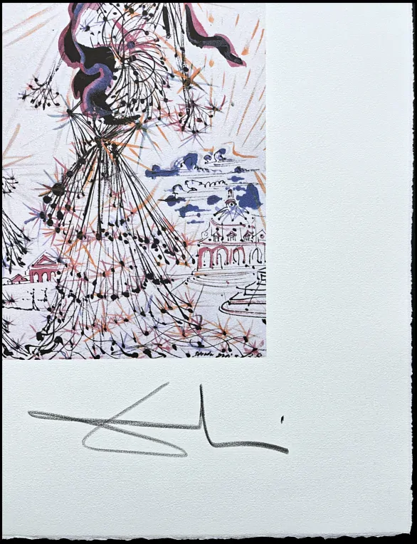 Salvador Dalí - Composition - Two Women - signováno, limitovaná edice, 50x66cm
