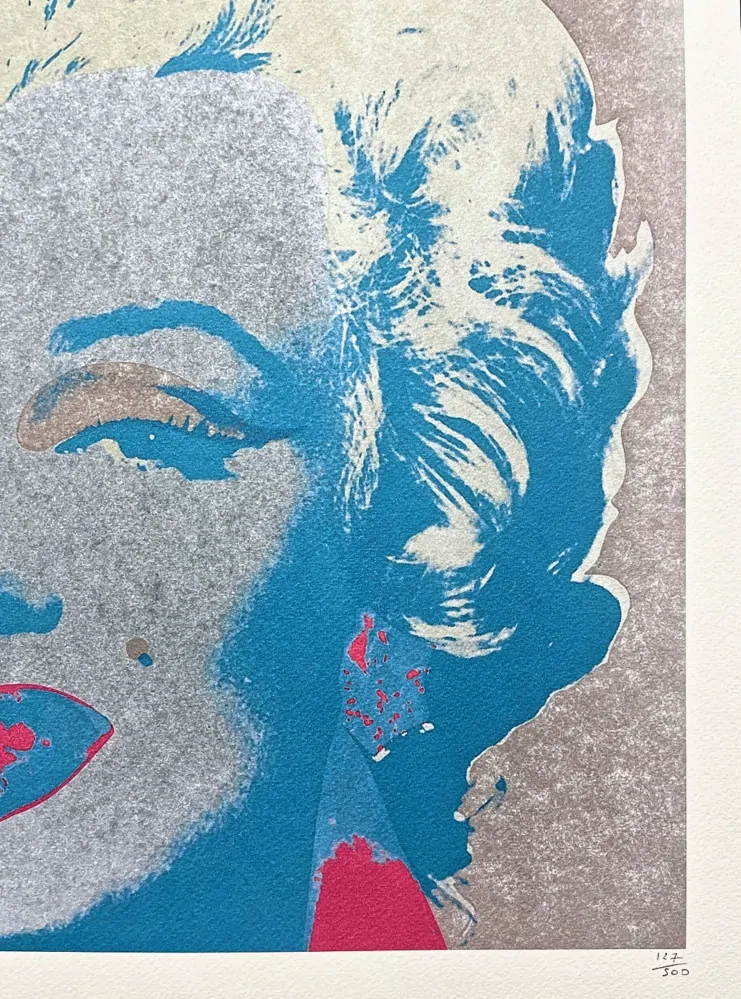 Andy Warhol - Marilyn Monroe světle hnědá 127/500 - signováno, 50x50cm, limitovaná edice CMOA s certifikátem