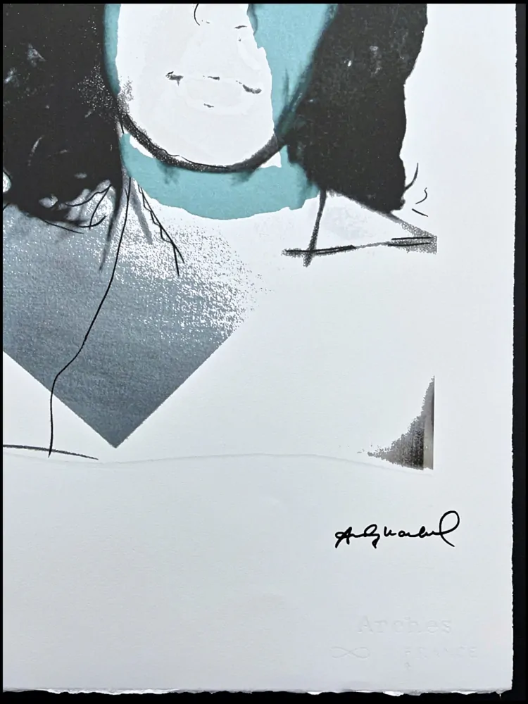 Andy Warhol - Mick Jagger modrý 38/100 - edice Leo Castelli s certifikátem