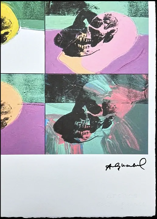 Andy Warhol - 6x Skull x/100 - edice Leo Castelli s certifikátem