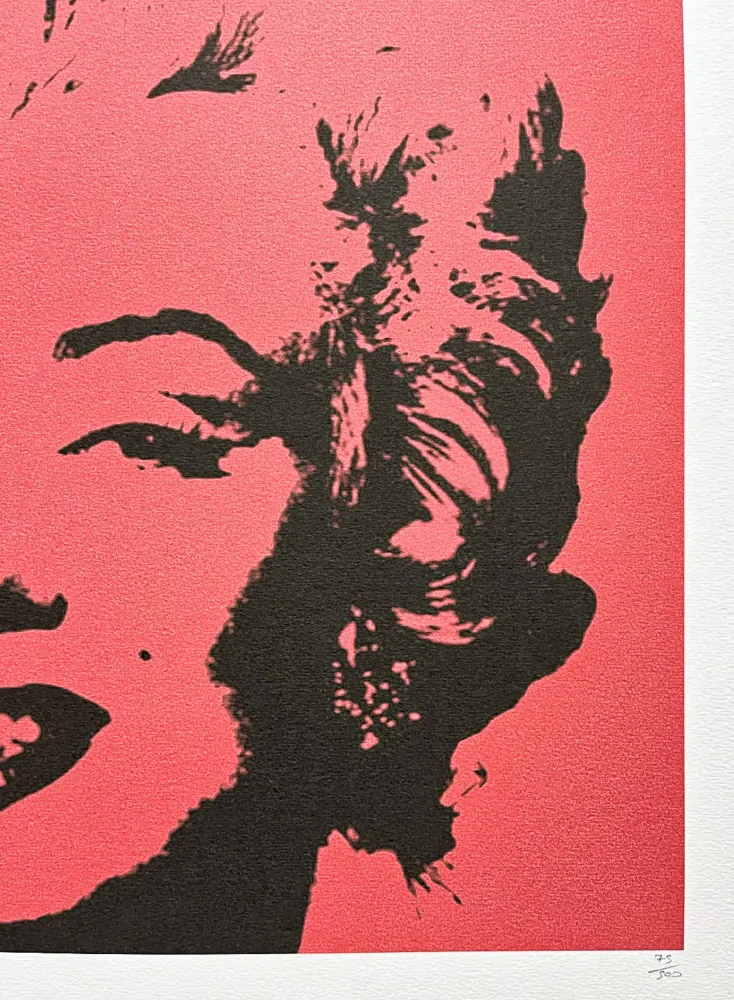 Andy Warhol - Marilyn Monroe červená 75/500 - signováno, 50x50cm, limitovaná edice CMOA s certifikátem