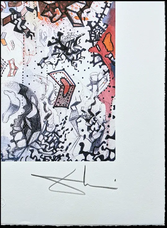 Salvador Dalí - Horse on Bastion -  signováno, limitovaná edice, 50x66cm