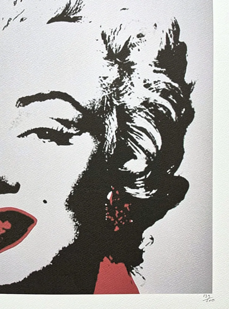 Andy Warhol - Marilyn Monroe světle šedá 139/500 - signováno, 50x50cm, limitovaná edice CMOA s certifikátem