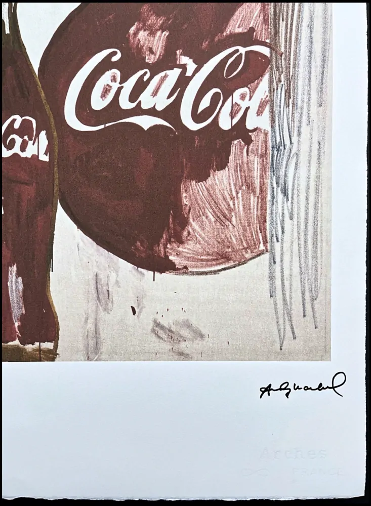 Andy Warhol - Coca-Cola hnědá retro 49/100 - edice Leo Castelli s certifikátem