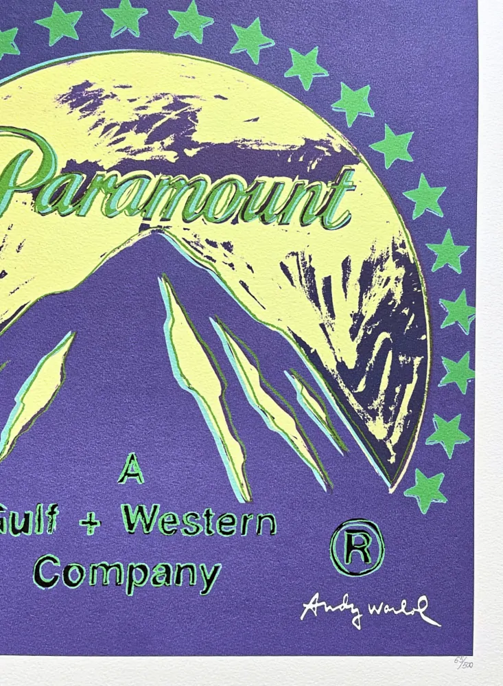 Andy Warhol - Paramount fialový x/500 - signováno, 50x50cm, limitovaná edice CMOA s certifikátem