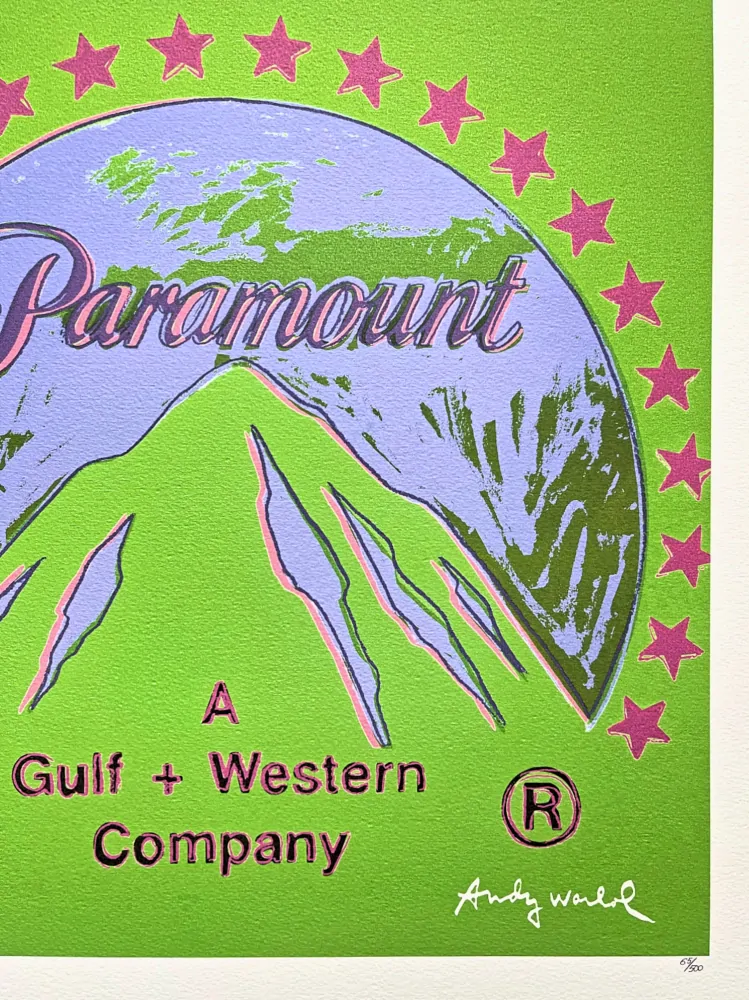 Andy Warhol - Paramount zelený 65/500 - signováno, 50x50cm, limitovaná edice CMOA s certifikátem