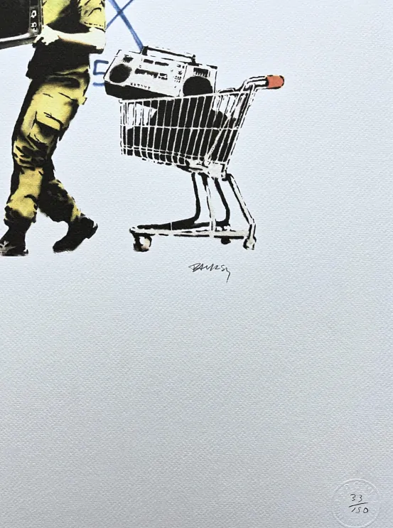 Banksy - Army soldiers 33/150 - číslovaná edice s certifikátem, 50x70cm
