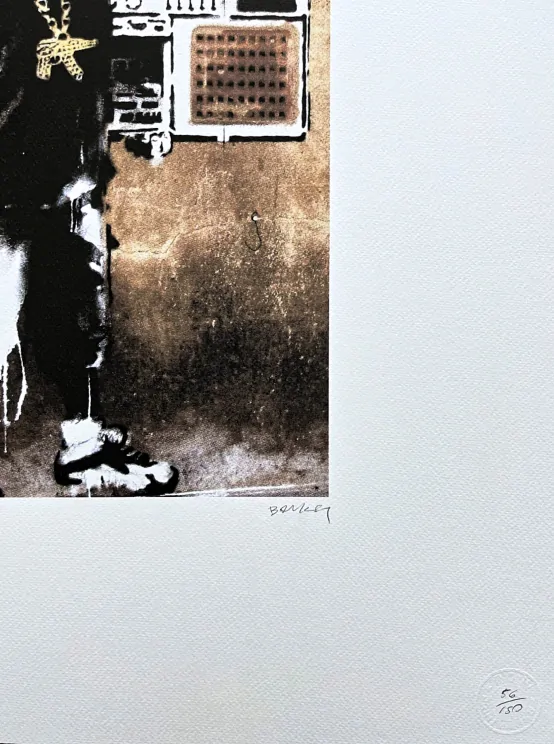 Banksy - Gangster boy 56/150 - číslovaná edice s certifikátem, 50x70cm