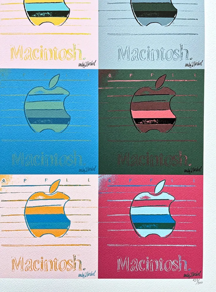 Andy Warhol - 9x Apple x/500 - signováno, 50x50cm, limitovaná edice CMOA s certifikátem