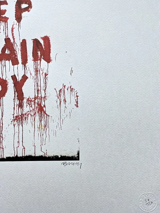 Banksy - Keep Britain Tidy 57/150 - číslovaná edice s certifikátem, 70x50cm