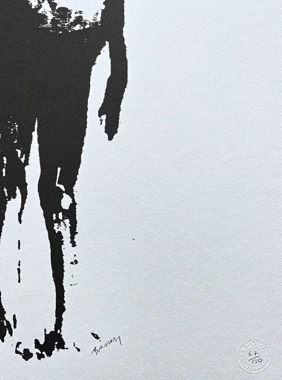 Banksy - Skinny kid 67/150 - číslovaná edice s certifikátem, 50x70cm
