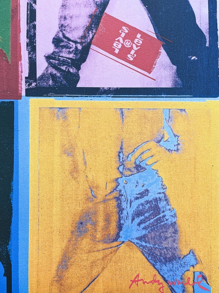 Andy Warhol - Levis x/2400 - 60x60cm, limitovaná edice CMOA s certifikátem