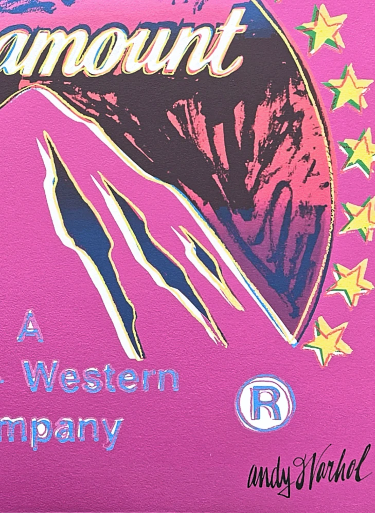 Andy Warhol - Paramount tmavě růžový 33/2400 - 60x60cm, limitovaná edice CMOA s certifikátem