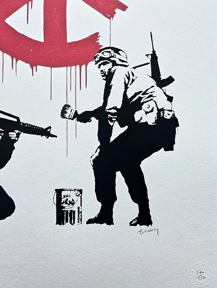Banksy - CND Soldiers 54/150 číslovaná edice s certifikátem, 50x70cm
