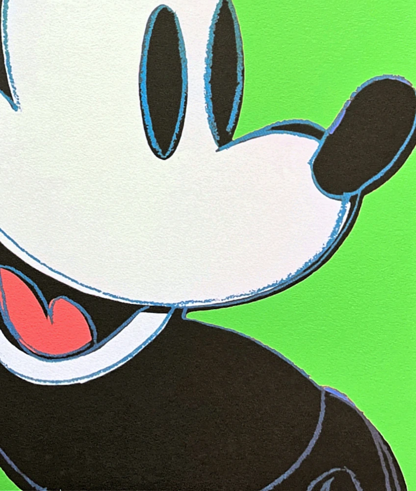 Andy Warhol - Mickey Mouse zelený 364/2400 - 60x60cm, limitovná edice CMOA s certifikátem