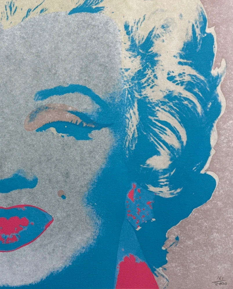Andy Warhol - Marilyn Monroe světle hnědá 161/2400 - 60x60cm, limitovaná edice CMOA s certifikátem
