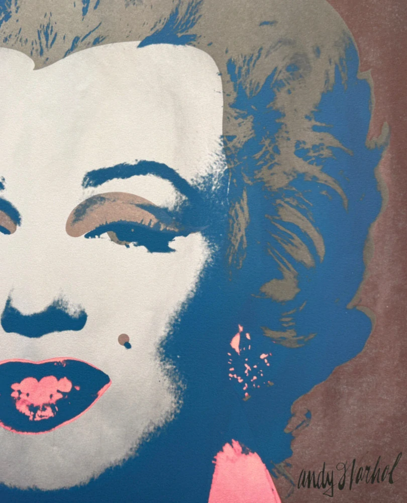 Andy Warhol - Marilyn Monroe hnědá 110/2400 - 60x60cm, limitovaná edice CMOA s certifikátem