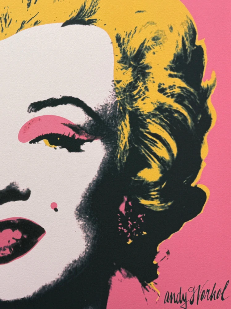 Andy Warhol - Marilyn Monroe růžová 574/2400 - 60x60, limitovaná edice CMOA s certifikátem