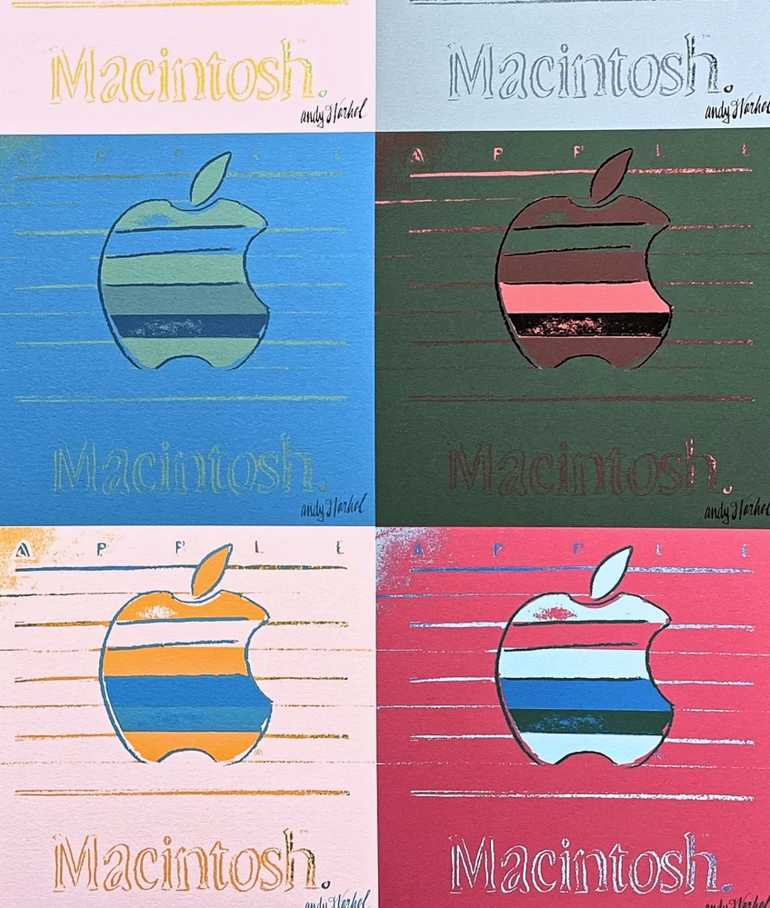 Andy Warhol - 9x Apple 254/2400 - 60x60cm, limitovaná edice CMOA s certifikátem