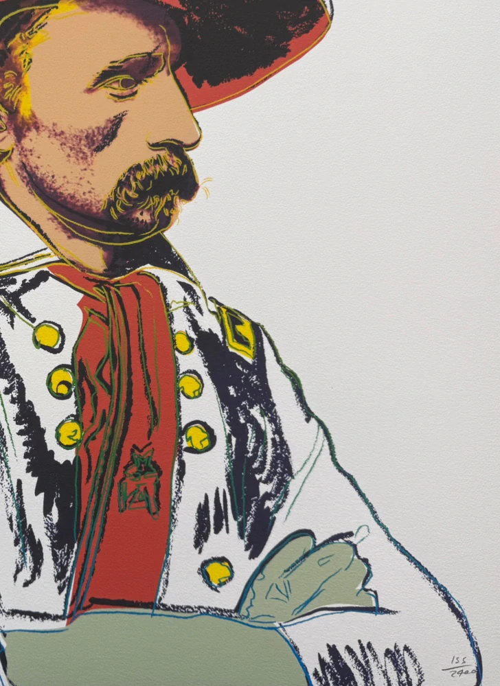 Andy Warhol - General Custer 155/2400 - 60x60cm, limitovaná edice CMOA s certifikátem