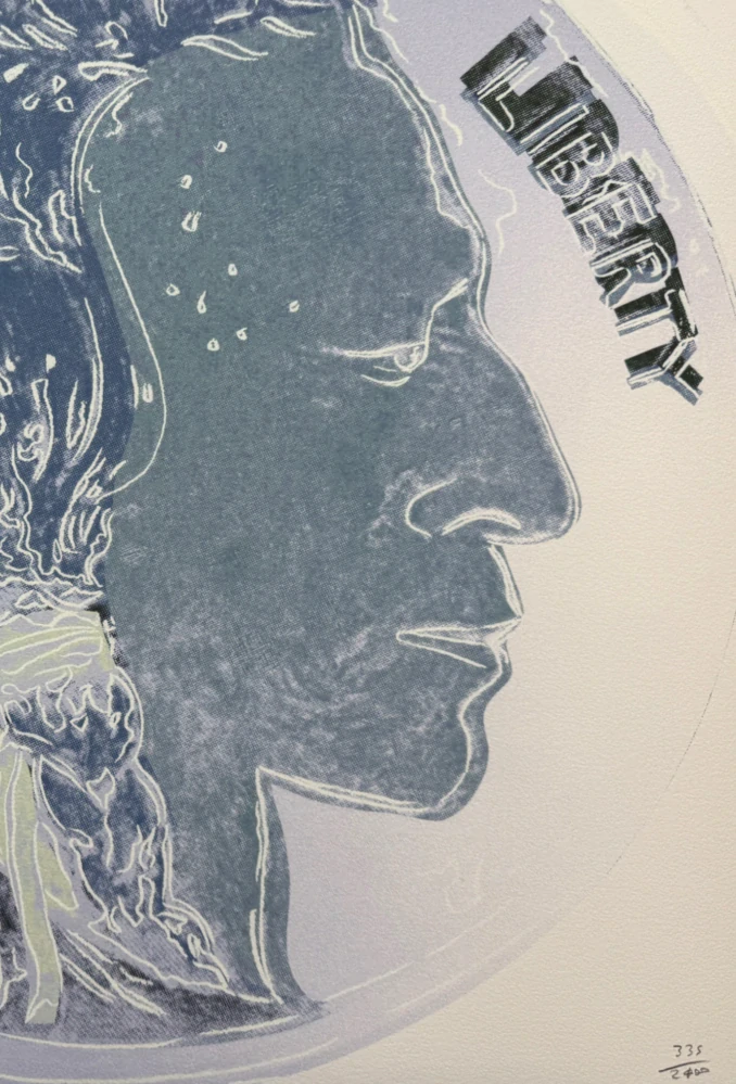 Andy Warhol - Indian Head Nickel 335/2400 - 60x60cm, limitovaná edice CMOA s certifikátem