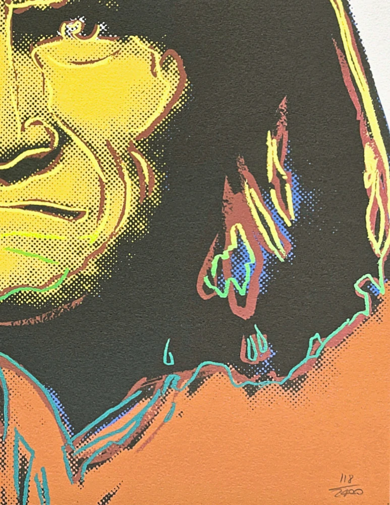 Andy Warhol - Geronimo x/2400 - 60x60cm, limitovaná edice CMOA s certifikátem