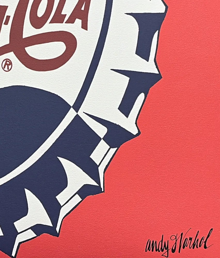 Andy Warhol - Pepsi-Cola červená 550/2400 - 60x60 cm, limitovaná edice CMOA s certifikátem