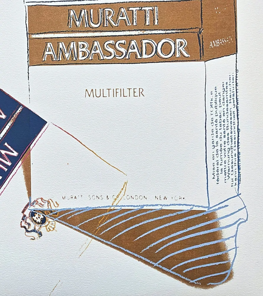 Andy Warhol - Muratti 172/2400 - 60x60cm, limitovaná edice CMOA s certifikátem
