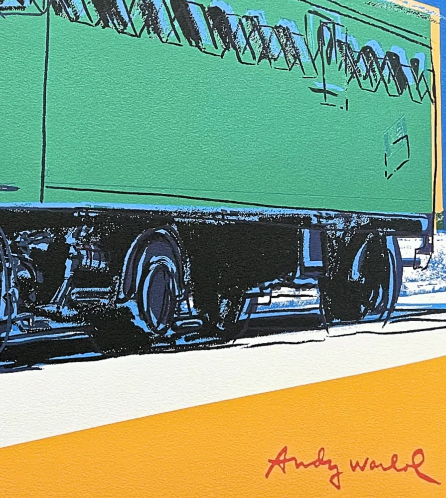 Andy Warhol - Truck modrý 72/2400 - 60x60cm, limitovaná edice CMOA s certifikátem