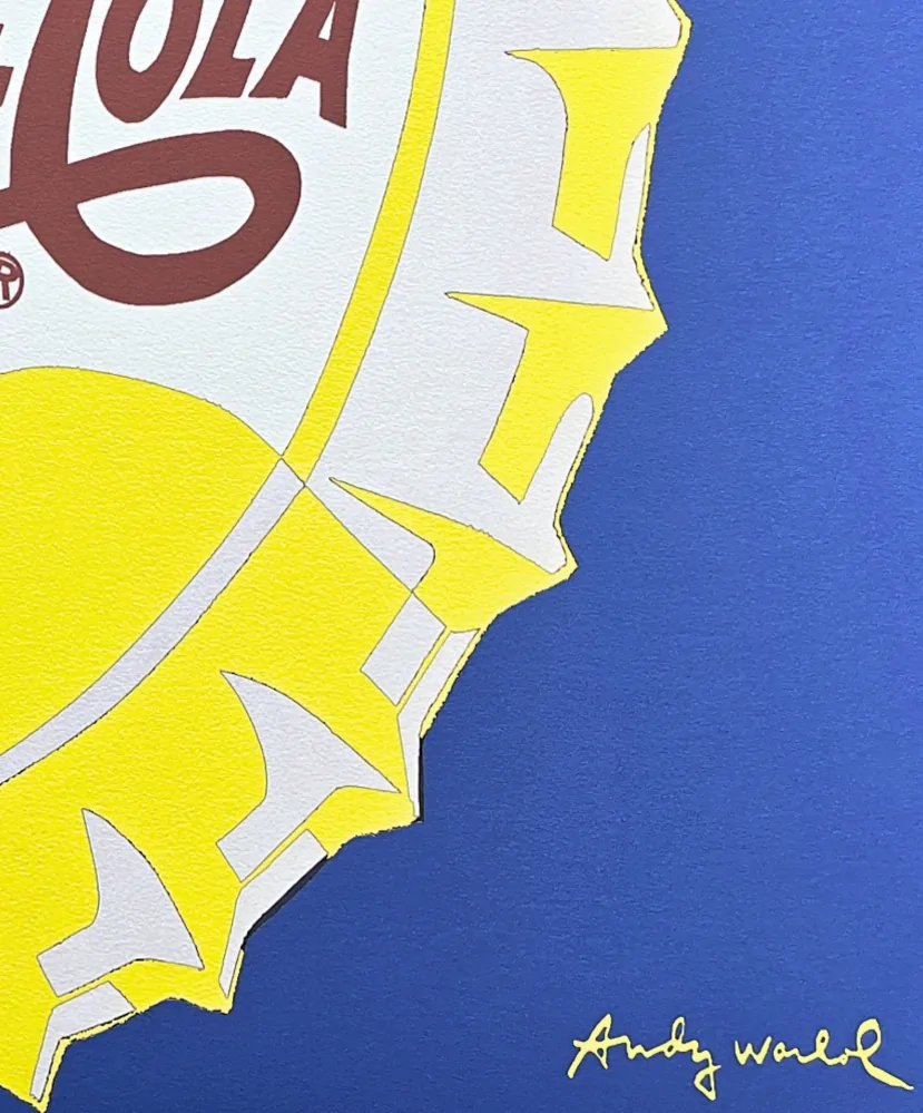 Andy Warhol - Pepsi-Cola modrá x/2400 - 60x60 cm, limitovaná edice CMOA s certifikátem