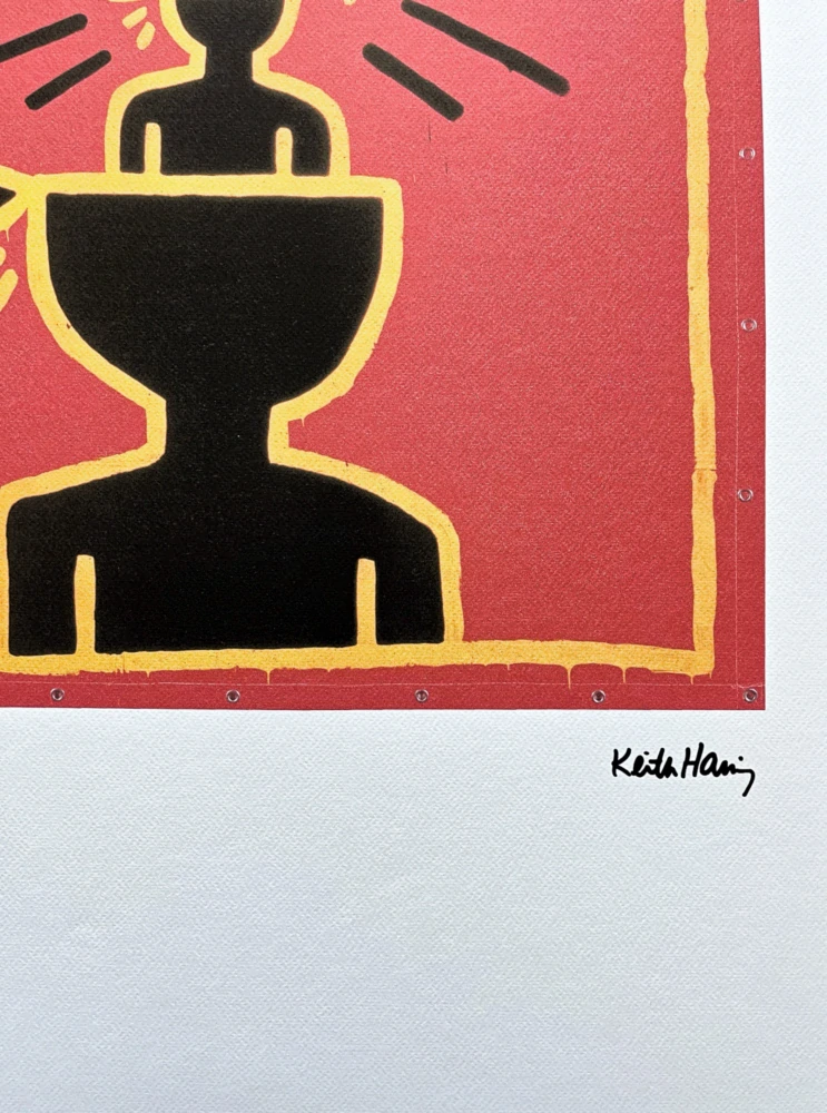 Keith Haring - Lighters men 100/150 - signováno, limitovaná edice s certifikátem, 50x70 cm