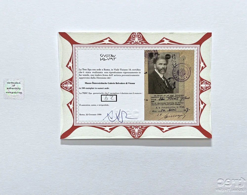 Gustav Klimt - The Three Ages of Woman 62/200 - signováno, s certifikátem, 50x70 cm