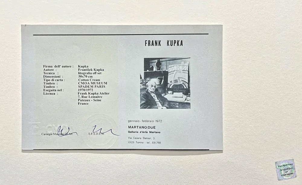 František Kupka - Kosmické jaro 15/350 - limitovaná edice s certifikátem, 50x70cm