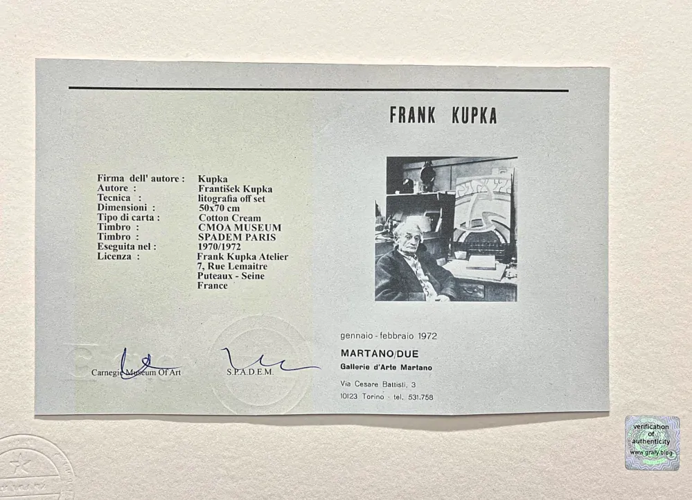 František Kupka - Katedrála 105/350 - limitovaná edice s certifikátem, 50x70cm