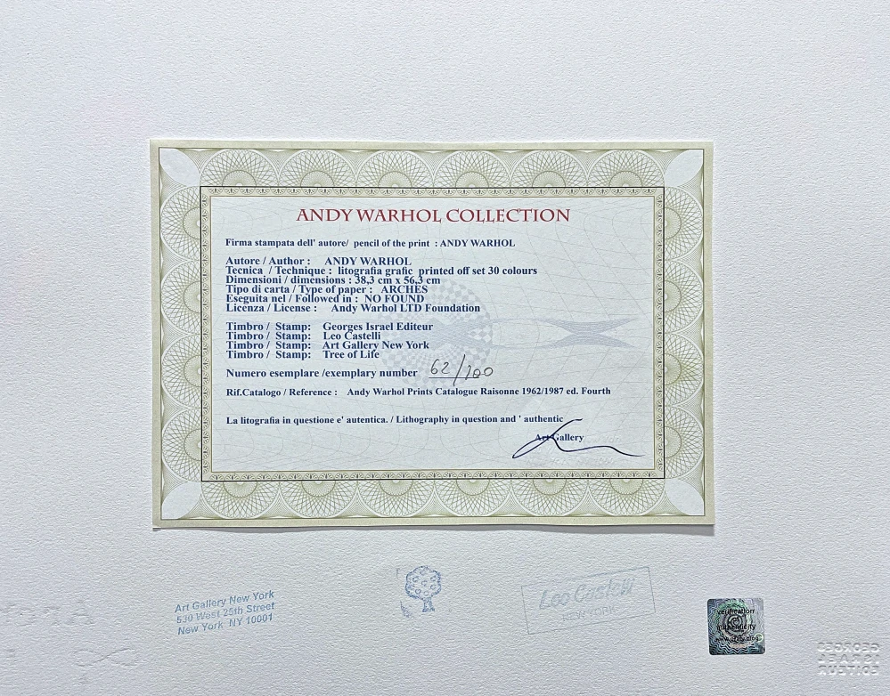 Andy Warhol - Mickey Mouse černý 62/100 - edice Leo Castelli s certifikátem