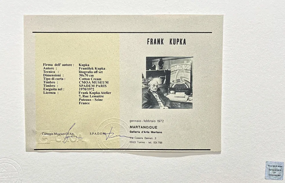 František Kupka - Amorpha: Fugue in Two Colors IV 76/350 - limitovaná edice s certifikátem, 50x70cm