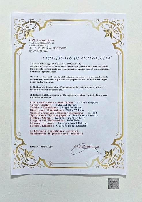 Edward Hopper - Blackwell island 55/150 - limitovaná edice, s certifikátem, 57x38 cm