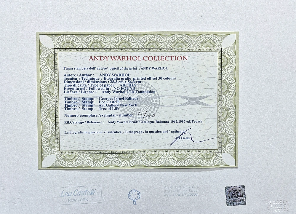 Andy Warhol - 2x Mickey Mouse 26/100 - edice Leo Castelli s certifikátem