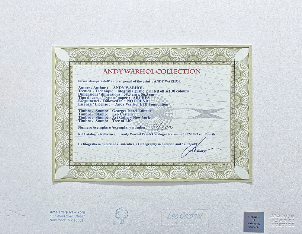 Andy Warhol - Do it yourself x/100 - edice Leo Castelli s certifikátem