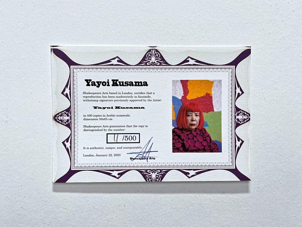 Yayoi Kusama - Sea 11/500 - signováno, číslovaná edice, 50x65 cm