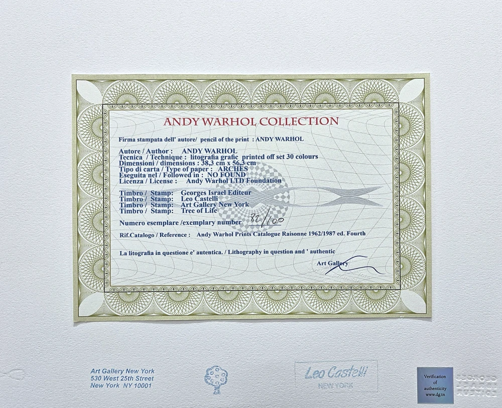 Andy Warhol - Cat Sam hnědý sedící 82/100 - edice Leo Castelli s certifikátem