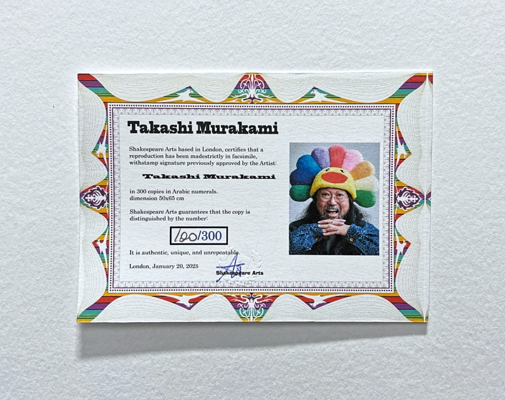 Takashi Murakami - Unfamiliar people 100/300- signováno, číslovaná edice, 50x65 cm